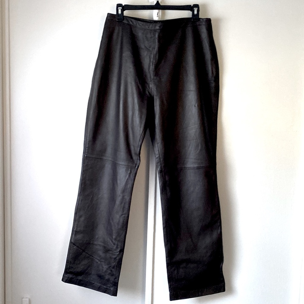 Croft &Barrow Lambskin Leather Blazer and Pants - Picture 2 of 11